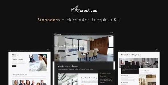 Archodern – Interior & Architecture Elementor Template Kit
